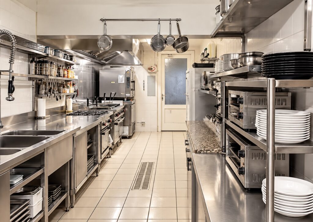 Après nettoyage : cuisine de restaurant remise en état par LOPEZRTB